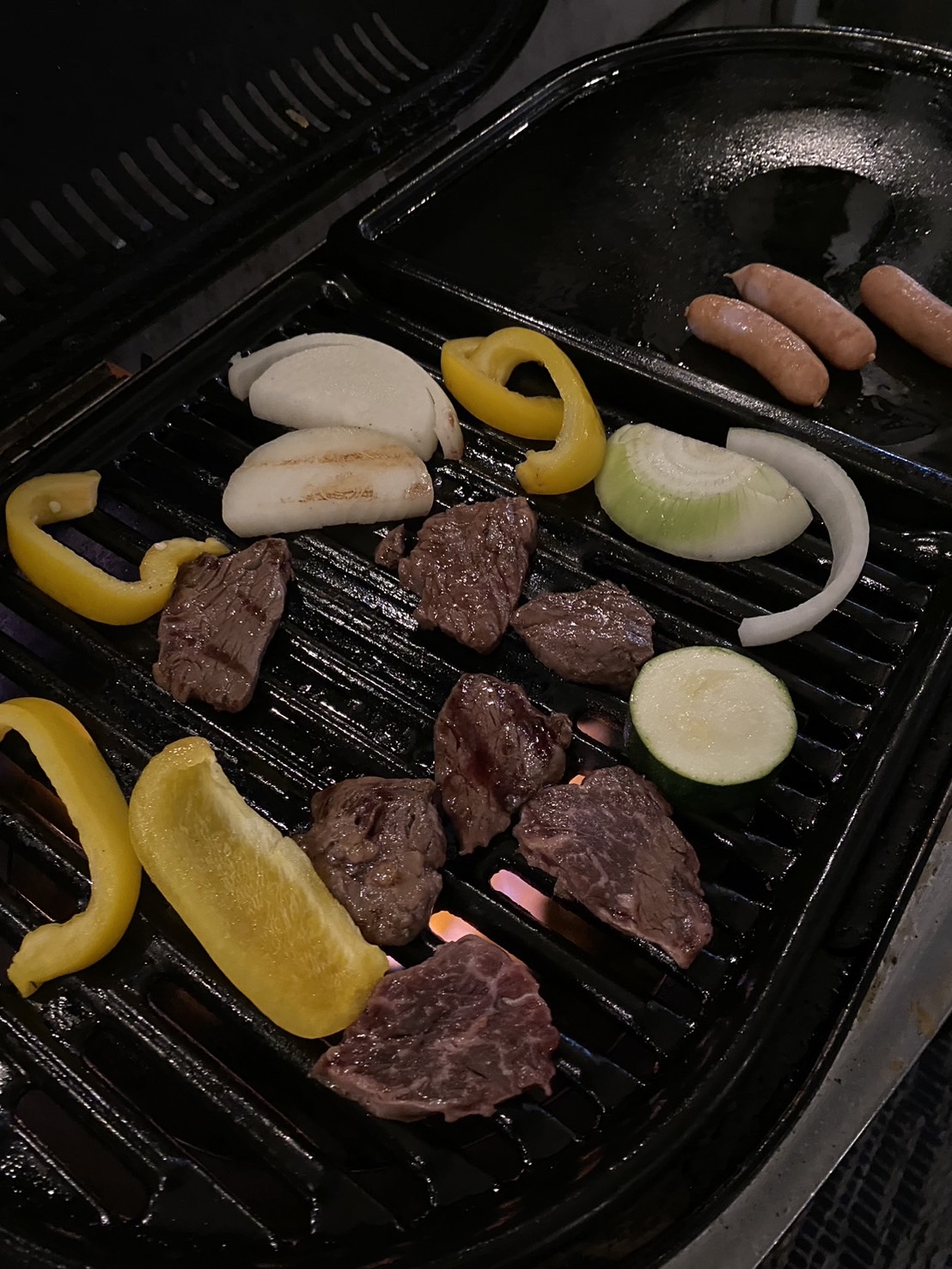 焼き中