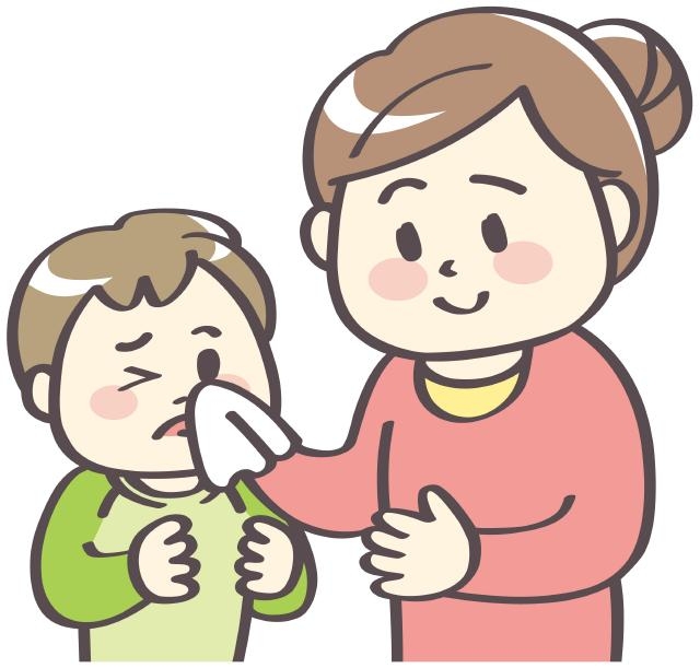 鼻をかむ